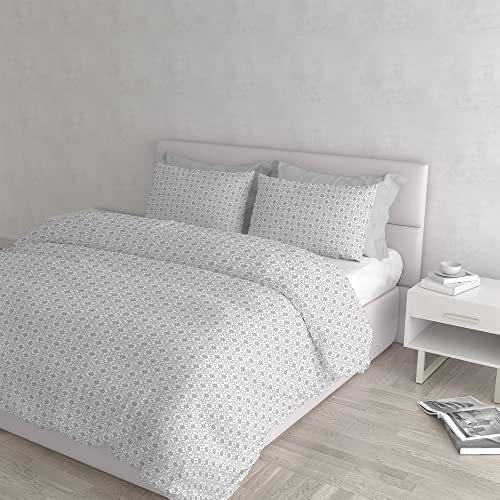 Italian Bed Linen Federbettbezug Baumwolle ATHENA, Doppelte, DORA TORTORA