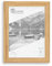 Clamaro 'COLLAGE' cadre photo 80x120 fabriqué à la main sur mesure | Chêne Catania | Cadre moderne en MDF, avec verre acrylique, fond et suspension