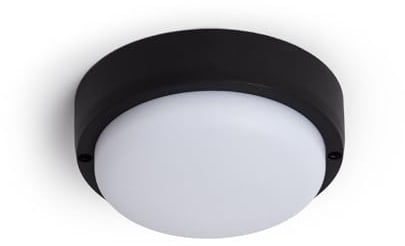 LEDKIA LED-Deckenleuchte 15W Rund für Aussen Ø140 mm IP65 Schwarz 4000K Ne