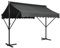 Homgoday Standmarkise Freistehende Markise Gartenmarkise Sonnenschutz Terrassenüberdachung für Garten Terrasse Balkon UV-resistent und Witterungsbeständig 300x300 cm Anthrazit
