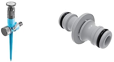 Cellfast Conti IDEAL™ Arroseur sectoriel & IDEAL™-Kupplung zur Verbindung zweier Schlauchenden, Uni FIT, 3/4%22,1/2%22-5/8%22, 51-640