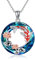 ONEFINITY Koi Fisch Kette 925 Sterling Silber Koi Fisch Anhänger mit Kristall Fisch Schmuck Geschenk für Damen