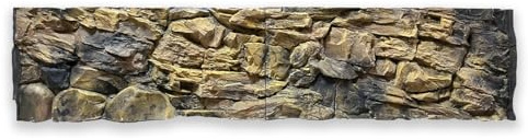 ZooPaul 3D Aquarium Rückwand Struktur Stein 200x50 cm Aquarienhintergrund Hintergrund Terrarium Dekoration