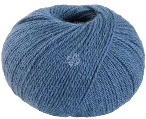 LANA GROSSA Natural Lama Fine | Feine Baby-Lama Fasern klassisch verzwirnt | Handstrickgarn aus 100% Lama (Baby) | 50g Wolle zum Stricken & Häkeln | 150m Garn FB105