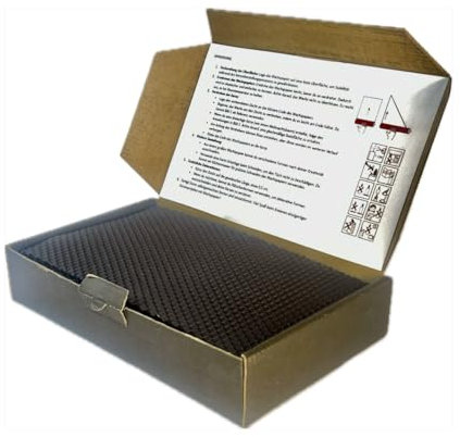 Bienenwachs Kerzen Bastelset – 10 Bienenwachsplatten 20x12 cm – Natürliches Kerzen Selber Machen Set Kinder – Umweltfreundliche Beeswax Candles DIY für Zuhause & Schule (Schwarz)