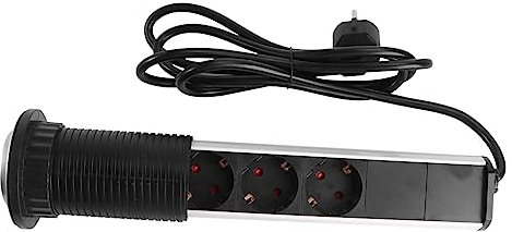 HOMSFOU Elektrischer Tischsteckdosen Pull-up Steckdose Mit Anschlüssen Und USB-Ports Für Sichere Nutzung Küche Büro Und Hotel Für Desktop Und Arbeitsflächen