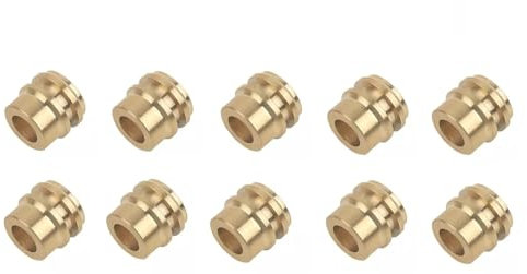 TC Compression Radiator Valves Brass Inset Reducer 15mm to 10mm - Pack of 10