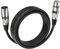 EBXYA Cavo XLR per microfono, 3 m, simmetrico maschio a femmina, cavo patch XLR per sistema PA, registratore studio, amplificatore, mixer