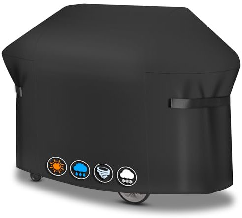 Sonharlar Grillabdeckung 182 cm - 7132 Grillabdeckungen für Weber Grill, PU abdeckhaube für Char-Broil, Nexgrill, Monument, Dyna-glo, Brinkmann Grill (182 L x 68 W x 129 H cm)