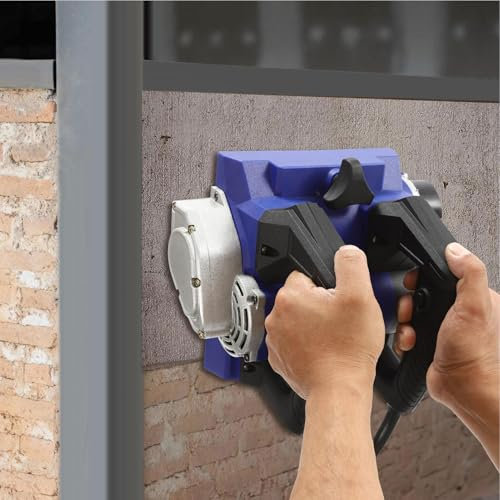 OZTYSGXM 2680W Handheld Wall Surface Concrete Shovel, Electric Wall Planing Machine Double Handle Handheld Power Wall Scraper for Wallpaper Paint Putty, Depth Adjustable,Blue