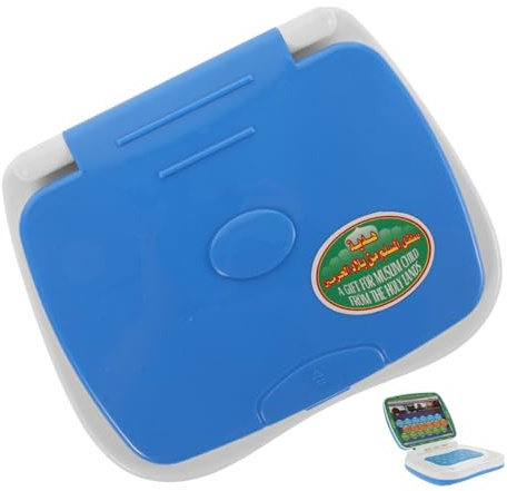 KONTONTY Computer Portatile Per Bambini Con Touch Screen Pieghevole, Dispositivo Educativo Arabo Per Bambini 3-7 Anni, Giocattolo Portatile Multifunzione Per Apprendimento Linguistico e Viaggi