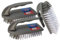Best House | Plastic Scrubbing Brush | 3 Pcs | Iron Shape | Stiff Nylon Bristles | Durable Hard Synthetic Scrubbing Brush Hand Tools to Clean and Scrub Floors, Carpets, Kitchen, and Bathroom (3-PACK)