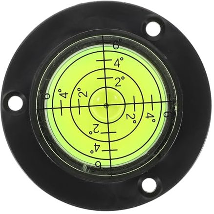 CTIRCHIU Wasserwaage Kleiner Kreisförmige Wasserwaage mit Sockel Präzises Nivellierwerkzeug für Kamerastative 50mm Tragbar für Wohnmobile