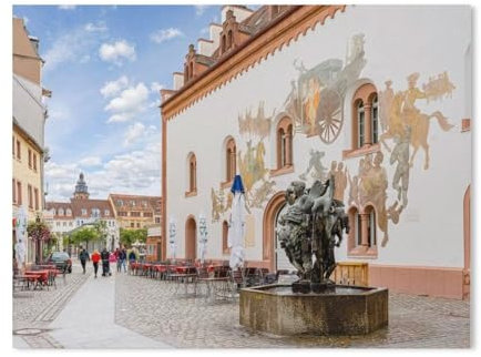 GSBRSNTS Landau in der Pfalz，Retro-Metallschild, Vintage-Blechschild für Fitnessstudio, Büro, Zuhause, Wanddekoration, Kunstschild, Geschenk（20 x 30 cm） 8 x 12 Zoll-AE100