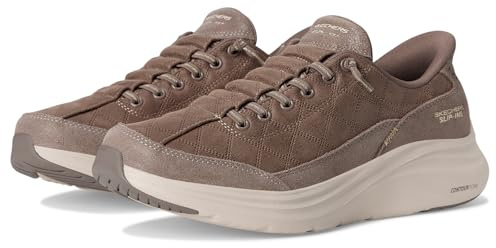 Skechers Women's Sneaker, Dark Taupe, 5.5
