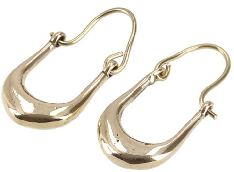 Tribalohrringe aus Messing, Boho Ethno Schmuck für Frauen, Model 8/gold