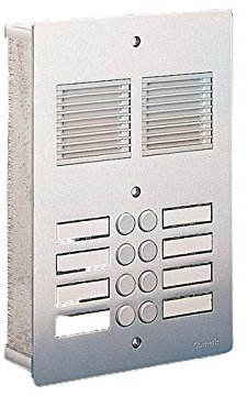 PULSANTIERA ALLUMINIO DA INCASSO A 28 PULSANTI. SERIE N COMELIT 3028/N