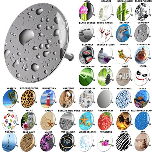 Sanilo Badewannenstöpsel, viele schöne Stöpsel für die Badewanne zur Auswahl, hochwertige Qualität, Dewdrop