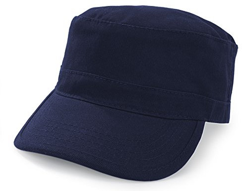 Unisex Mütze Army Destroyed Cap Fidel Castro Kuba Style Fullcap im Military Cadet Camouflage (Nave)