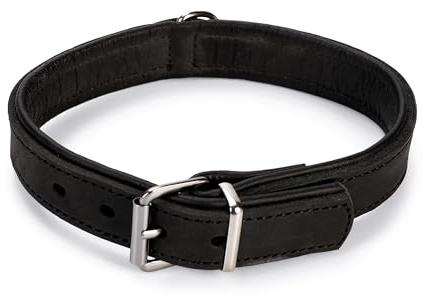 Karlie Rondo, Hundehalsbänder, Breit, Leder, Schwarz, 47x2,7 cm
