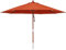 anndora 30001 Sonnenschirm, terracotta, 300 cm rund, Gestell Holz, Bespannung Polyester, 9.5 kg
