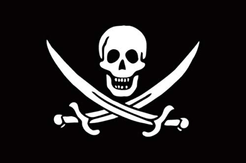 Drapeau pirate avec sabre - XXL - 150 x 250 cm