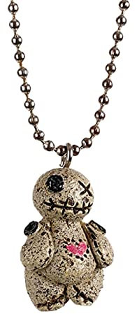 Facynde Hexe Halskette | Voodoo-Puppe Anhänger Armband Halskette baumeln Schlüsselanhänger,Voodoo-Puppe Anhänger Halskette Schmuck Schlüsselanhänger