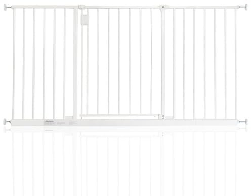 Safetots Extra Wide Hallway Gate, 140cm - 146cm, White, Pressure Fit Baby Gate, Safety Barrier for Hallways and Wide Spaces, Easy Installation