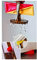 LINE2design Feuerwehr-Türstopper, Sicherheits-Sprinkler-Stopper, Keil, Kombi-Pack – Multi-Oberflächenkompatibilität, Türstopper-Keile, 7,6 cm lang, 4 Stück, 2 gelbe und 2 rote