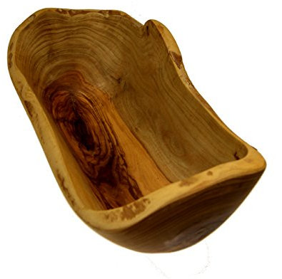 Bois d'olivier bol décoratif bol à fruits bol 34 x 16 cm