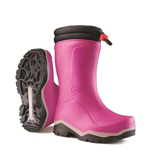 DUNLOP Protective Footwear Kids Blizzard, Bottes & bottines de Pluie mixte adulte, Rose (Pink Pink), 34 EU (2)