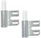 Gedotec Stahlzargen-Band Variant-Rahmenteil V 8100 WF verzinkt für Innen- & Drehtüren | Anschlag DIN links & rechts | MADE IN GERMANY | Tragkraft 40 kg | 2 Stück - Spezial-Rahmenteil Türbänder