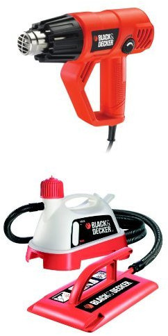 BLACK+DECKER KX2001K-GB Heat Gun, 2000 W with KX3300T Wallpaper Stripper, 2400 W