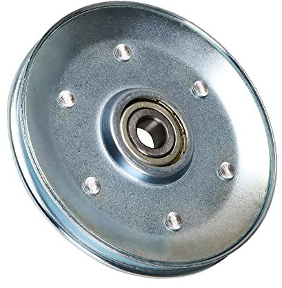 90x10mm Schwarz Eisen Lager Stahl Seilrolle V Form Radlager Umlenkrolle Tragende 285 KG für Fitnessgeräte Garagentoröffner