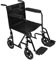 Lightweight Folding Wheelchair, PALDIN Transit Comfortable Portable Folding Travel Wheelchair with Brakes Removable Footrests,Black