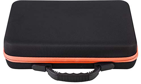 Wifehelper Tragetasche für ätherische Öle Hartschalen-Etui, 60 Flaschen Geeignet für Flaschen 5 ml, 15 ml Hartschalen-Aromatherapie-Reiseöle Organizer Stoßfester Halter Schutztasche(Orange)