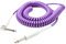 Rayzm Cable de Guitarra bobinado,Cable de Instrumento de 2 Metros en Espiral para Guitarra/Bajo, 6,35 mm Cable de Guitarra de Ángulo Recto