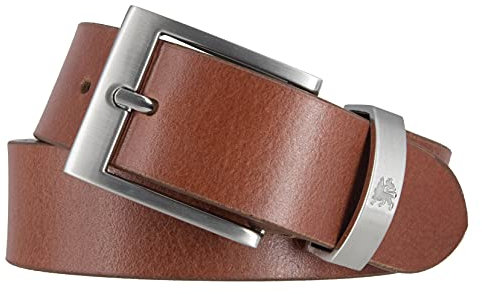 LERROS Gürtel Herren Ledergürtel 35 mm mit Metallschlaufe (90)