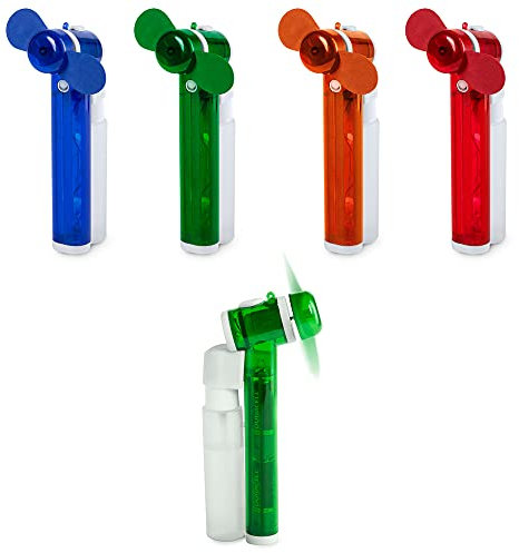 Antevia – Zerstäuber für das Gesicht | Taschenventilator | Handbrause | Material: PVC | Verfügbare Farben: Orange Rot Blau Grün (Hendry Grün)