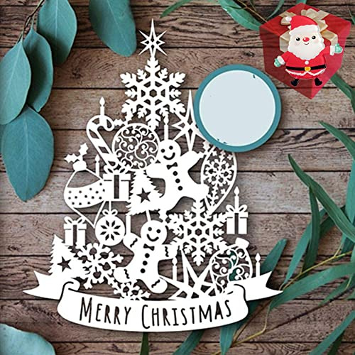 Frohe Weihnachten Stanzformen für Kartenherstellung, Frohe Weihnachten, Stanzschablonen für DIY, Scrapbooking, Fotoalbum, dekorative Prägepapier-Stanzformen für Kartenherstellung, vorgestanzt