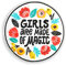 BPA Aufnäher Patches Blumen,Patches zum Aufbügeln,Bügel Patches,Flicken zum Aufbügeln-Girls are made of magic