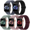 Jiamus 5 Stück Nylon Elastisches Solo Loop Armband Kompatibel mit Apple Watch Armband 44mm 45mm 46mm 49mm 42mm（series3 2 1）,Dehnbare Ersatzarmband für Iwatch Series 10/9/8/7/6/5/4/3/2/1Damen Herren