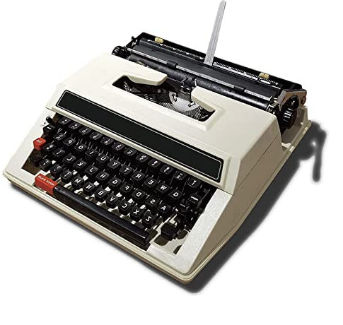 IAKAEUI Vintage Schreibmaschine, Mechanische, Handbuch, Tragbar, Einfach zu verwenden Schreibmaschinen - with Farbband