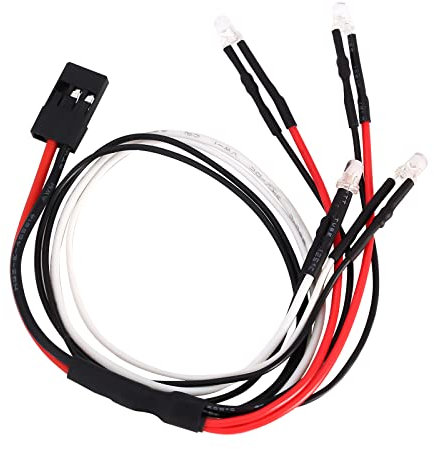 INJORA LED Leuchten Kit 4 Stück Scheinwerfer Rücklicht Zubehör für 1/18 TRX4M Upgrade RC Crawler Auto