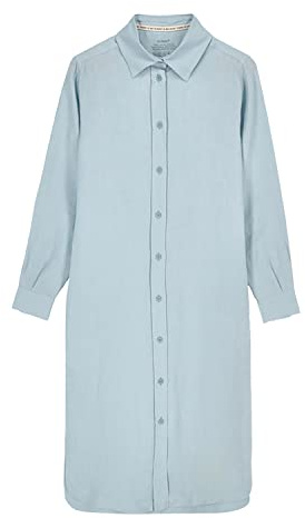 Ecoalf Damen BULWERALF Dress Woman Kleid Frau, Mint, 000S