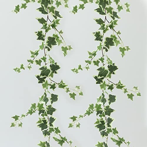 dallisten 3 Stränge, geruchlos, künstliche Efeu-Ranken-Set, 180.3 cm Seiden-Efeu-Girlande mit grünen Blättern, künstliche Hängepflanzen, grüne Dekoration für Schlafzimmer, Hochzeit, Außendekoration