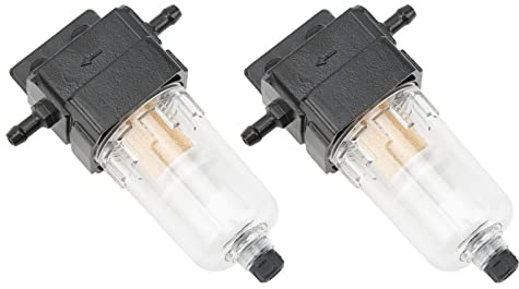 Elemento filtrante separatore acqua olio filtro separatore gasolio acqua 2 pezzi Filtro acqua 6 mm Diametro esterno 6 mm Servizio duraturo rimovibile per Filtri carburante