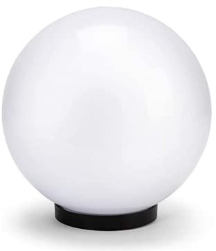 Boule Globe opale pour réverbère d'extérieur, diamètre 300 mm, culot E27, LED compatible, étanche IP44, pour jardin