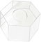 JISADER Befüllbarer Acryl Tortenständer Transparenter, Hexagon Tortenständer, Kuchen Dessert Display Serviertablett, Klarer Kuchenständer Cupcake Riser für Geburtstag, Durchmesser 20 cm