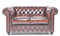Chesterfield Sofa Brighton - The Brand | 2 Sitzer | 100% Leder, handgefertigt, Original Breite 150 cm (Antik Braun)
